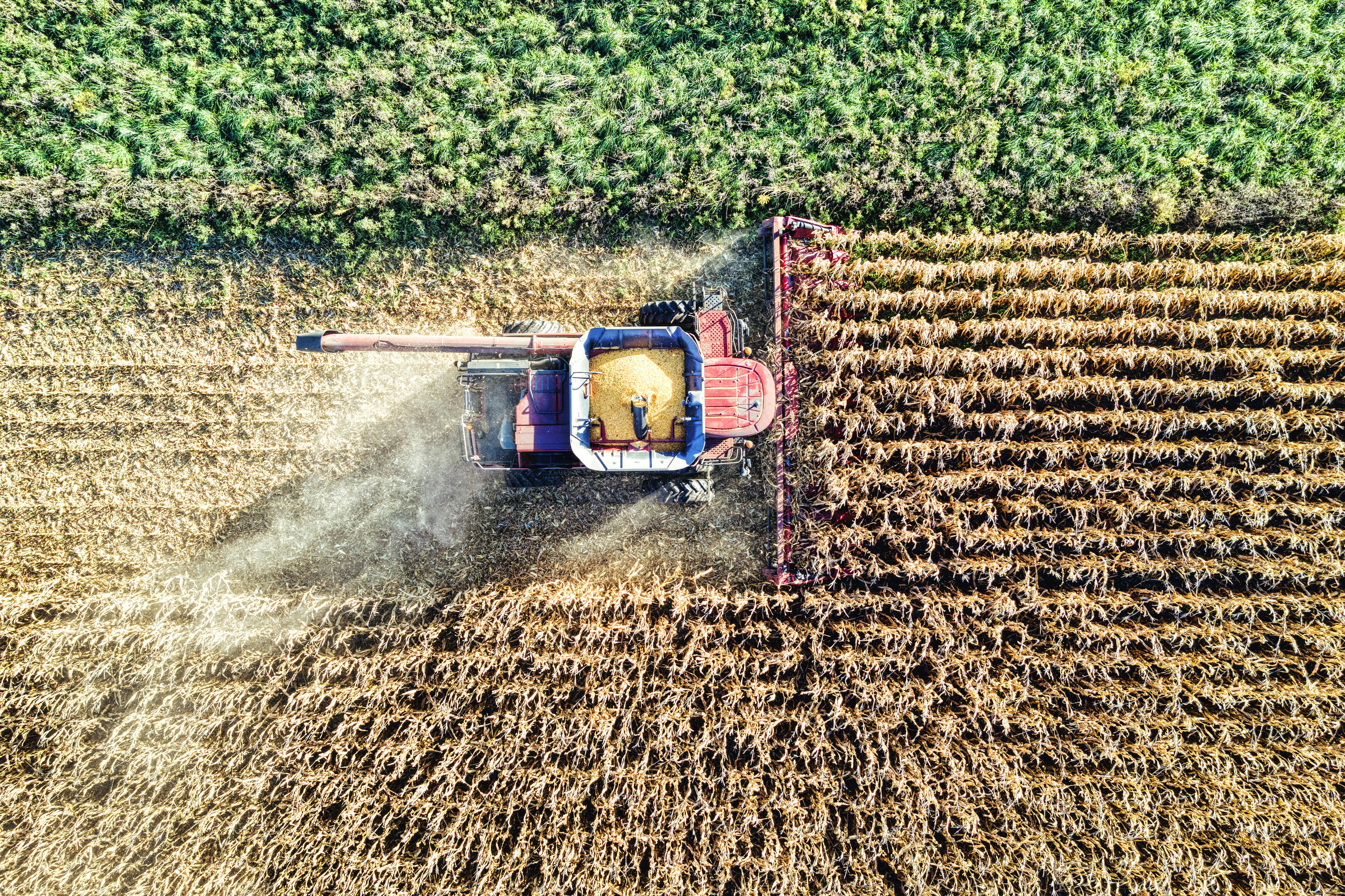 Modern farming equipment and agricultural operations